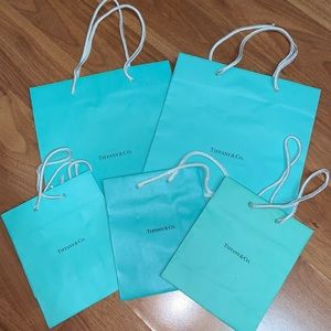 Tiffany & Co. Set of 5 Paper Shopping Bags